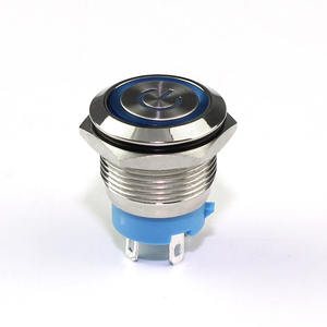 4-pin không thấm nước On/Off điện kim loại <span class=keywords><strong>push</strong></span> <span class=keywords><strong>button</strong></span> latching chuyển IP67 cấp cho thiết bị nhà 19 Mét biểu tượng - Product Image 2