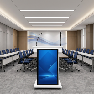 Podio Inteligente Personalizado para Conferencias con Pantalla Táctil Superior y Pantalla Visual Frontal para Presentaciones y Discursos - Product Image 1