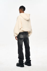 Sudadera con capucha corta personalizada DiFan, estilo oversize, 500 g/m², con estampado puff, de felpa francesa, capucha <span class=keywords><strong>grande</strong></span>, peso pesado - Product Image 4