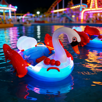 Fabricant en gros, nouveau design, bateau à pédales en forme de cygne, location commerciale, bateau à manivelle en plastique pour enfants pour piscine