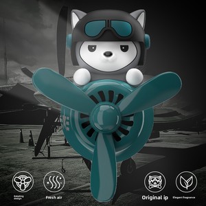 Diffuseur de parfum pour <span class=keywords><strong>voiture</strong></span> en ABS Husky, mini avion à fixer sur grille d'aération, décoration de <span class=keywords><strong>voiture</strong></span> pour climatisation - Product Image 3