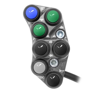 สวิตช์แฮนด์รถด้านซ้ายสำหรับอาพริเลีย ทูโน 457(ไทเทเนียม) - Product Image 1