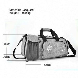 Sac de sport personnalisé léger pour femme, sac de voyage, sac de gym, sac de week-end, sac de nuit à bandoulière - Product Image 3