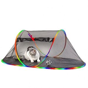 Parc de jeu pour animaux de compagnie en maille, tunnel et tente arc-en-ciel pour chat, chiot et petits animaux, certifié BSCI, pour l'extérieur - Product Image 4