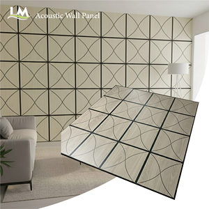 Panneaux muraux acoustiques en <span class=keywords><strong>gros</strong></span>, polyester/MDF/<span class=keywords><strong>laine</strong></span> <span class=keywords><strong>de</strong></span> <span class=keywords><strong>bois</strong></span>/mousse, insonorisés, décoratifs, écologiques, ignifuges, installation facile - Product Image 5