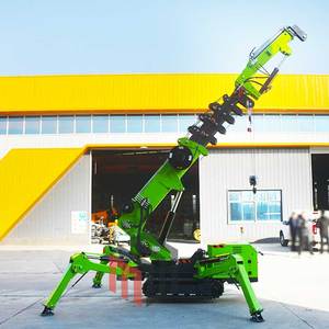 Grúa Araña Eléctrica Diésel de 1.5, 4, 8, 10, 12, 15 y 16 Toneladas, Mini Grúa Araña con Pluma Telescópica y Cesta Elevadora de Personal - Product Image 2