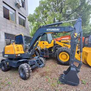 Mini-pelleteuse d'occasion originale Hyundai 60WVS de Corée, 6 tonnes, d'occasion - Product Image 4