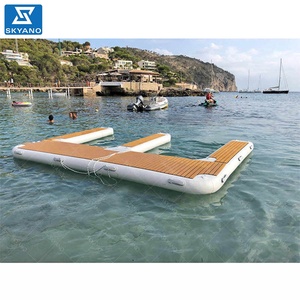 Plataforma inflable flotante para yate, muelle de aire, esterilla de agua, a la venta - Product Image 5