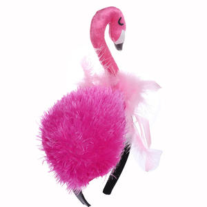 Personaje <span class=keywords><strong>de</strong></span> dibujos animados flamenco Cosplay Pretty Pink Flamingo vestido disfraz niña niños sombreros animales Halloween - Product Image 3