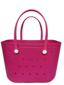 Grand sac de plage étanche en EVA, design perforé, moulé par injection, panier à légumes portable, en stock, sac fourre-tout de voyage pour femme - Product Image 4