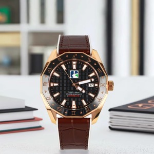 Rose Gold Stainless Steel <b>case</b> with Black Dial Black Ceramic Bezel Automatic Mechanical Movement for Brand <b>Watches</b> - Product Image 2