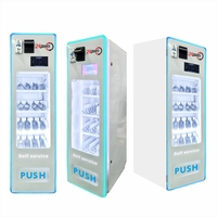 Máquina Expendedora Automática de Pared para Exteriores, Estándar Europeo, Pantalla Táctil de 7 Pulgadas, para Snacks y Bebidas, Blanca, con SDK Remoto