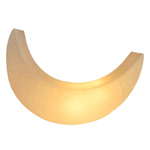 Modern IP65 Waterproof LED Crescent Moon Night Light Indoor Outdoor Contemporary Corner <strong>Floor</strong> <strong>Lamp</strong> Atmospheric Stand Home - Product Image 6