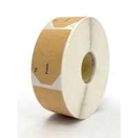 Maßgefertigte Rechteckige Kraftpapier-Klebeetiketten Braune Geschenkaufkleber für Festliche Verpackungen und Versiegelung