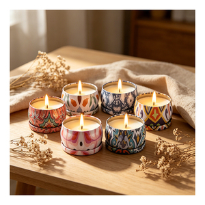 Envase de Terciopelo para Velas con Tapa Blanca Premium, Mezcla de Soja para Aromaterapia, Recuerdo de Boda, Edición de Lujo para Boutique - Product Image 3