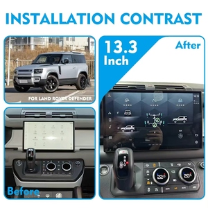 Navihua Pantalla Curva Actualizada de 13.3" para Range Rover Defender 2018-2021, Unidad Principal con Sistema de Radio GPS para Auto con Android 13 - Product Image 6