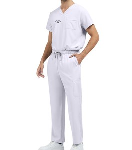 Vêtements médicaux personnalisés en gros, col en V, pour infirmières dentaires, hôpital, médecins, hommes et femmes, fabricants de blouses médicales - Product Image 3