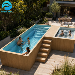 <span class=keywords><strong>Piscine</strong></span> <span class=keywords><strong>Hors</strong></span> Sol Grande ou <span class=keywords><strong>Petite</strong></span> Facile à Installer pour Extérieur, Piscina en WPC pour Famille et Jardin, <span class=keywords><strong>Piscine</strong></span> Conteneur en Fibre de Verre de 40 Pieds - Product Image 3