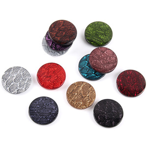 Yuvarlak renkli reçine bayan takım elbise kazak hırka gömlek düğmeleri ince glitter retro koyu göz düğmeleri - Product Image 2