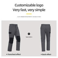 Pantalones de Trabajo Resistentes al Desgaste de Poliéster y Algodón con Logotipo Personalizado, Transpirables para Trabajos de Construcción, Pantalones Cargo