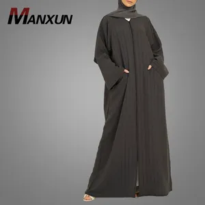 Abaya Dubai Turkey ชุดคาฟตานสำหรับผู้หญิง,ชุดเดรสมุสลิม Abaya เรียบง่าย