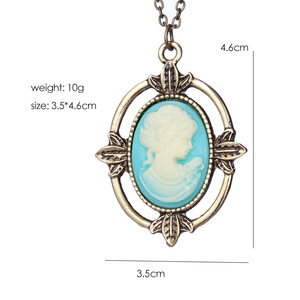 Collar de Cadena de Aleación de Zinc con Diseño de Cabeza de <span class=keywords><strong>Catherine</strong></span> de Vampire Diaries, Éxito de Ventas de YYN, Regalo Ideal - Product Image 3