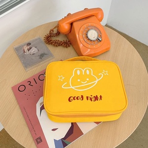 Sacs à cosmétiques pour femmes, mignons, imprimés, roses, imperméables, pour le maquillage et les accessoires de salle de bain - Sac de toilette pliable multifonction - Product Image 3