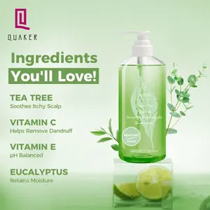 QQuaker New Arrivals Mild Hair Shampoo Organic Shampoo For Hair Green Tea Matcha Shampoo And Conditioner