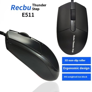 Ratón óptico USB con cable E511 3D, Cable <span class=keywords><strong>de</strong></span> 1,8 m para oficina, negocios, portátil, PC, Stock <span class=keywords><strong>de</strong></span> <span class=keywords><strong>ordenador</strong></span> para <span class=keywords><strong>Amazon</strong></span>, promoción transfronteriza - Product Image 2