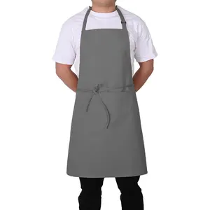 KEFEI Work Apron For Waterproof Custom Printed With Logo Oil-proof Wash-free Kitchen Cooking Bbq Chef Barista Apron