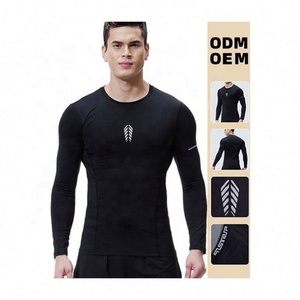 Camisetas de manga larga para hombre, camiseta de fitness informal para exteriores, camiseta de secado rápido para hombre - Product Image 1