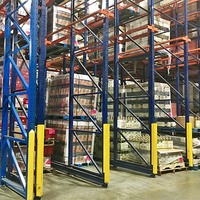 Système de stockage d'entrepôt réglable personnalisé, étagères métalliques robustes, rayonnage à palettes en acier