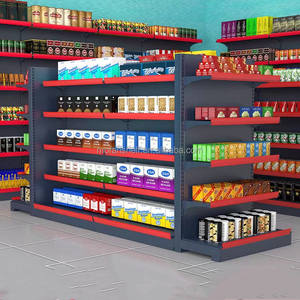ออกแบบชั้นวางสินค้าแบบ 3 มิติ สำหรับมินิมาร์ท ชั้นวางโลหะแบบกอนโดลา ชั้นวางสินค้าซูเปอร์มาร์เก็ต 5 ชั้น ปรับแต่งได้ โซลูชั่นครบวงจร - Product Image 5