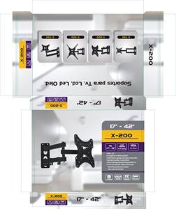 <span class=keywords><strong>Support</strong></span> <span class=keywords><strong>mural</strong></span> pour téléviseur X200 de 14 à 42 pouces, <span class=keywords><strong>support</strong></span> <span class=keywords><strong>mural</strong></span> Vesa, <span class=keywords><strong>support</strong></span> <span class=keywords><strong>mural</strong></span> LED, accessoires pour téléviseurs, supports pour téléviseurs - Product Image 6