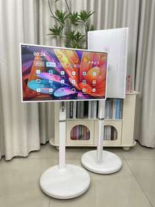 Mesa portátil <span class=keywords><strong>de</strong></span> 32 pulgadas Smart Tv Android 13 recargable entretenimiento en casa TV sobre <span class=keywords><strong>ruedas</strong></span> móvil inteligente <span class=keywords><strong>televisión</strong></span> pantalla inteligente - Product Image 2