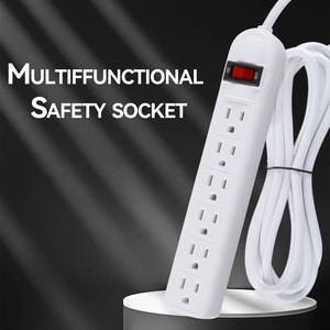 Vente directe usine – Export transfrontalier – Rallonge multiprise américaine 0,8/1/2 m 10A avec protection contre les surcharges et prises standard - Product Image 6