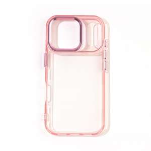 Suitable for iPhone 17 phone case, metal lens <b>frame</b>, golden shield groove, epoxy full-coverage anti-drop phone case - Product Image 1