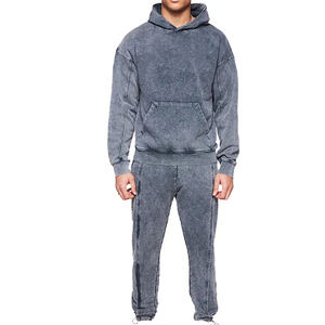 Survêtements décontractés en coton à vendre, service OEM ODM, qualité supérieure, survêtement pour homme délavé à l'acide, forte demande - Product Image 2