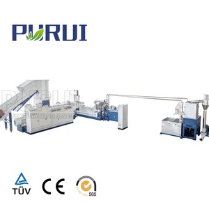 Broyeur de recyclage plastique à deux étages avec moteur de traitement PC PA PPR pour films PE PP lavés et sacs tissés, production de 400-500 kg/h - Product Image 5