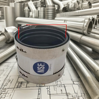 Abrazadera de accesorios de tubería de plástico de acero inoxidable de PVC forrado de goma sin cubo, modelo de 1 pieza con técnicas de fundición, estándar ASTM, 1 pieza MOQ