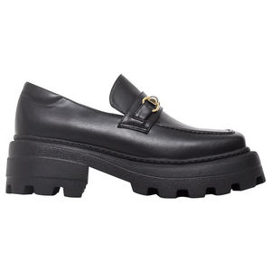 Leg-Lengthening Platform Loafers for Women with <b>Padded</b> Heel Lining Durable Arch Support Rubber Outsole - Product Image 2