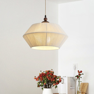 Lampe suspendue de style japonais rétro Wabi Sabi, diamètre 45cm, lustre LED à trois têtes E27 pour éclairage de bureau, chambre à coucher, maison d'hôtes - Product Image 4