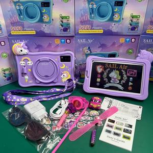 New chăm sóc mắt trẻ em Máy tính bảng 7-inch Android 13 Dual Sim Dual Standby 12 + 256GB học tập máy tính bảng giá rẻ máy tính bảng <span class=keywords><strong>PC</strong></span> bán buôn - Product Image 4