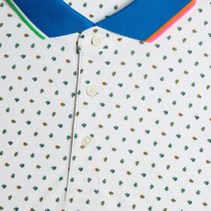 Luxe Dry Slim Fit Broderie 85% Polyester 15% Spandex Dot Partout Imprimé Sublimation Camisa Tipo Polo Golf Chemises Logo Personnalisé - Product Image 5