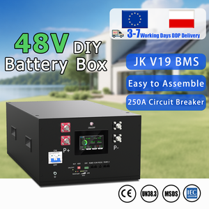 กล่องแบตเตอรี่แบบโมดูลาร์ 51.2V ปลอดภาษีจากคลังสินค้า EU พร้อมระบบจัดการแบตเตอรี่อัจฉริยะ (BMS) และตัวบาลานซ์ 2A ใช้งานร่วมกับอินเวอร์เตอร์ DeyeGrowatt สำหรับเก็บพลังงานแสงอาทิตย์ - Product Image 1