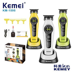 Tondeuse à cheveux électrique Kemei 16 cm, moteur sans balais, qualité professionnelle pour salon, KM-1595 - Product Image 4
