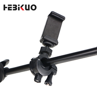 Support de téléphone portable HEBIKUO en gros, robuste, en ABS, universel, se fixe sur le pied de microphone