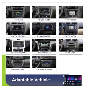 วิทยุติดรถยนต์ Podofo สำหรับ Volkswagen/VW/Skoda/Seat ขนาด 9 นิ้ว 4+64G ระบบ Android รองรับ Wireless Carplay และ Android Auto พร้อม GPS WIFI ขายส่ง - Product Image 2