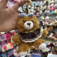 Porte-clés en peluche ours kawaii en gros, pendentif mignon pour sac à dos, clé de voiture, cadeau, ODM/OEM