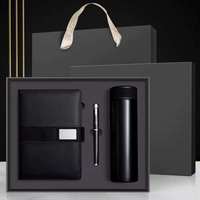 Ensemble cadeau d'entreprise personnalisé OEM, carnet en cuir PU A5, stylo imprimé en sérigraphie, bouteille, Guangdong, pour plusieurs occasions